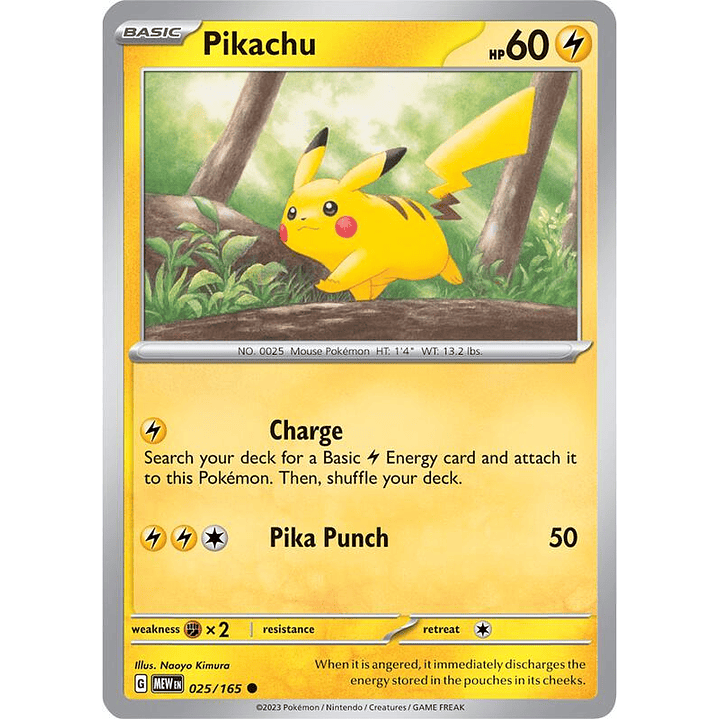 Pikachu #025 1