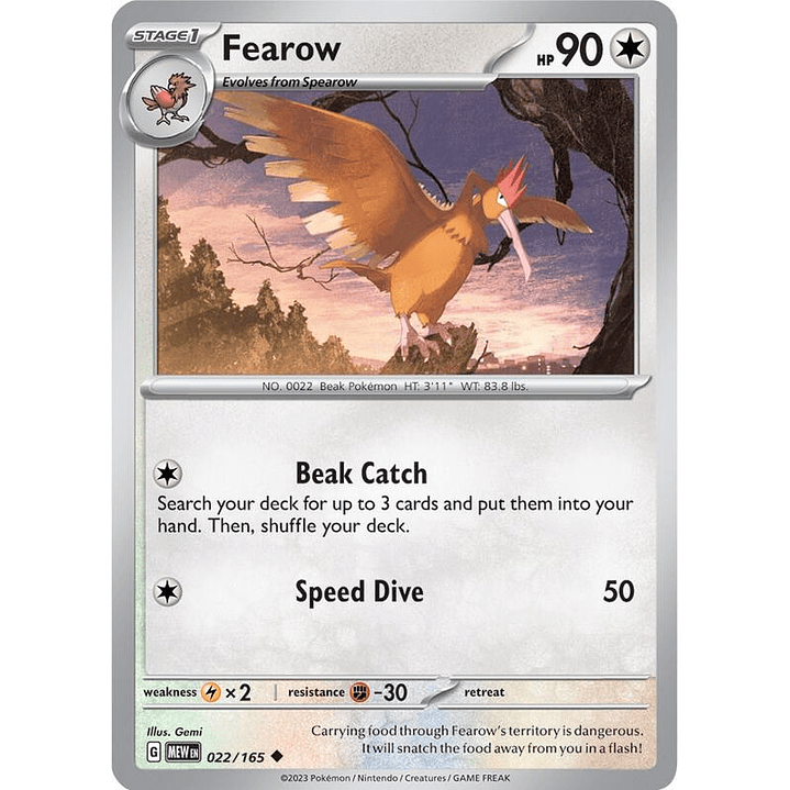 Fearow #022 1