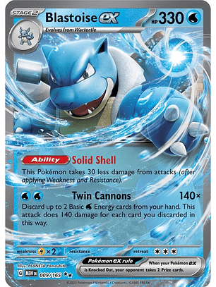Blastoise ex #009
