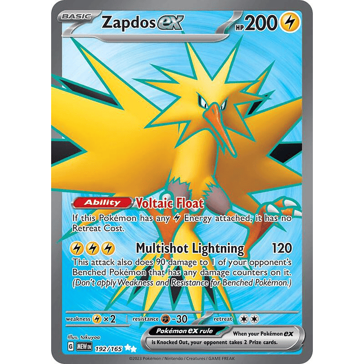 Zapdos ex #192 1