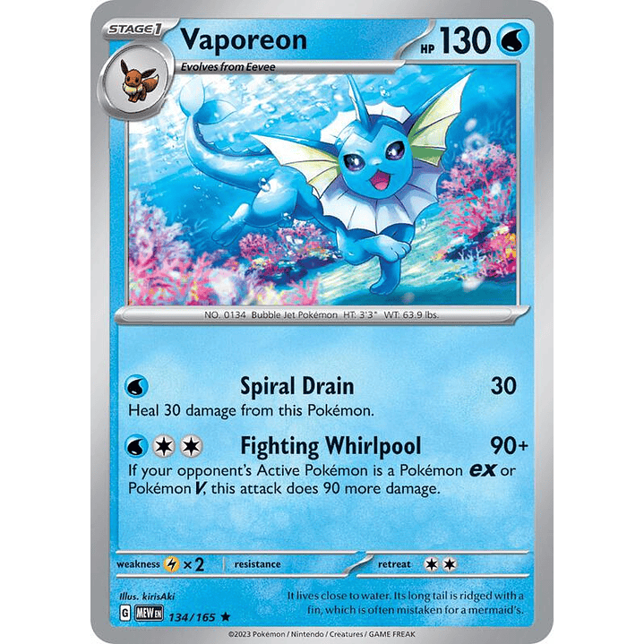 Vaporeon #134 1