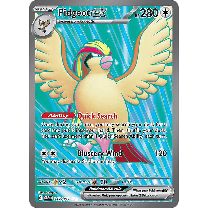 Pidgeot ex #217 1