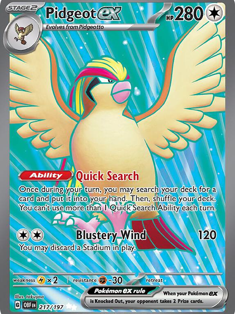Pidgeot ex #217 1