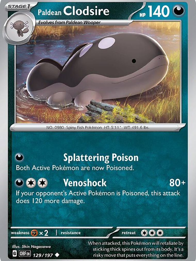 Paldean Clodsire #129 1