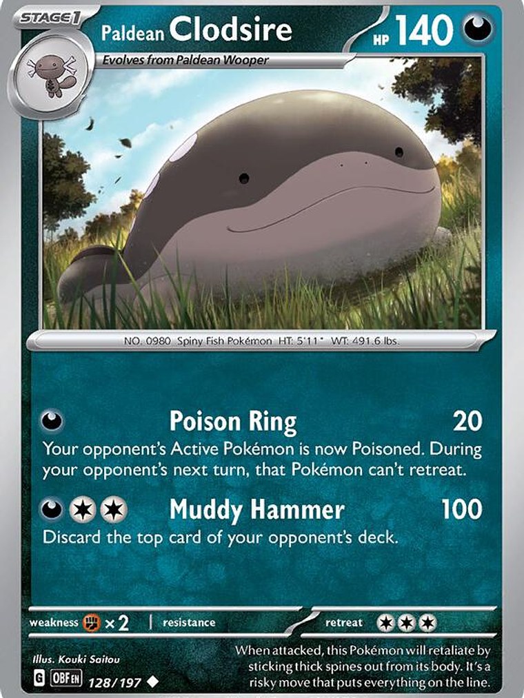 Paldean Clodsire #128 1