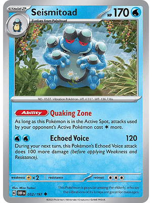 Seismitoad #052