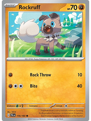 Rockruff #116