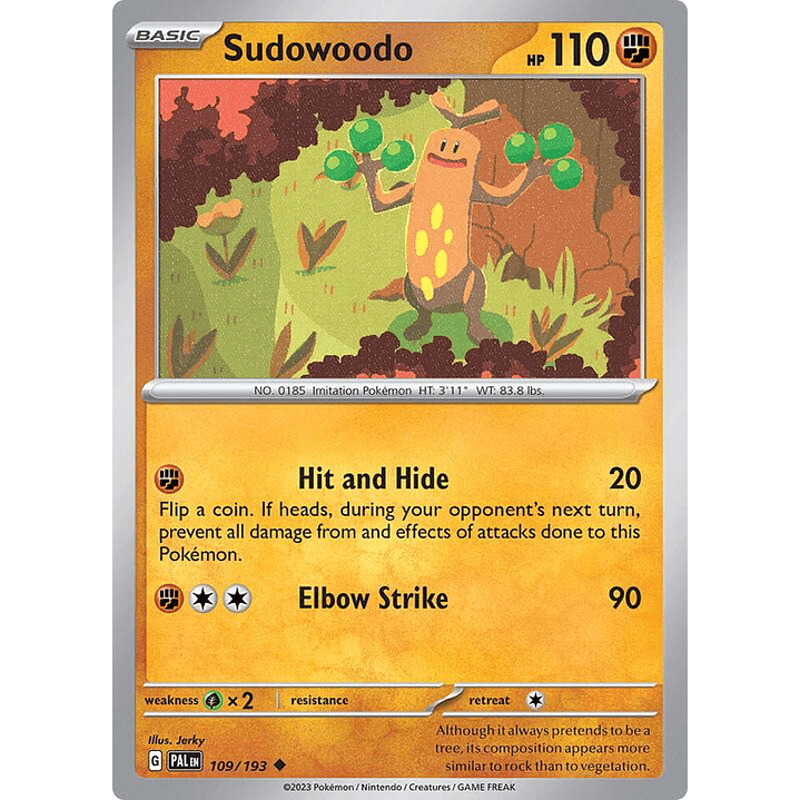 Sudowoodo #109 1