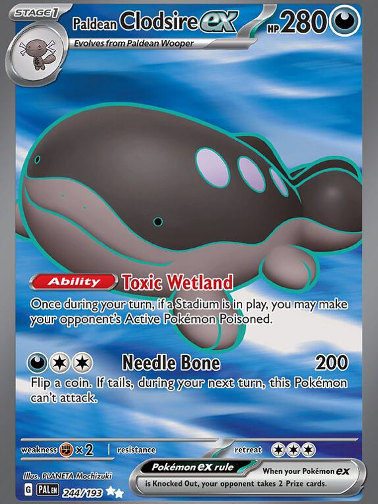 Paldean Clodsire ex #244 1