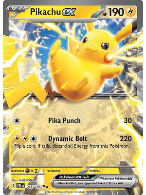 Pikachu ex #063
