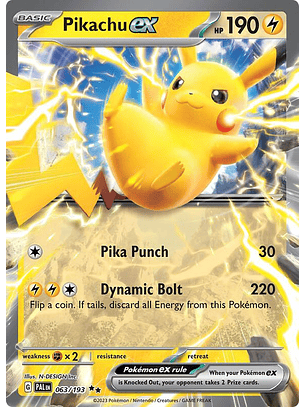 Pikachu ex #063