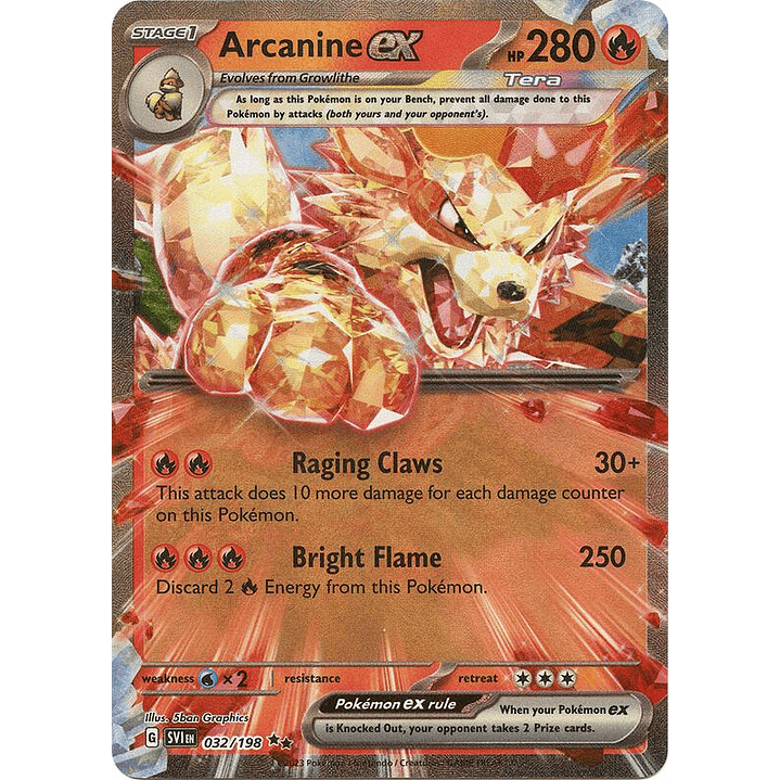 Arcanine ex #032 1