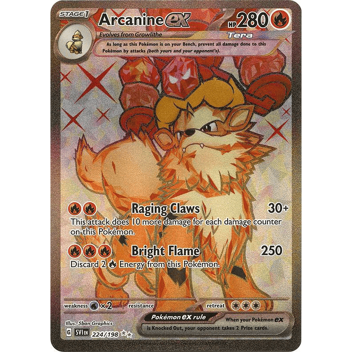 Arcanine ex #224 1