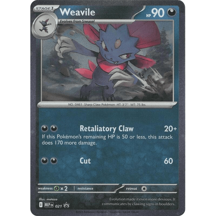 Weavile #021 1