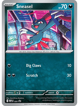 Sneasel (Cosmos Holo) #020