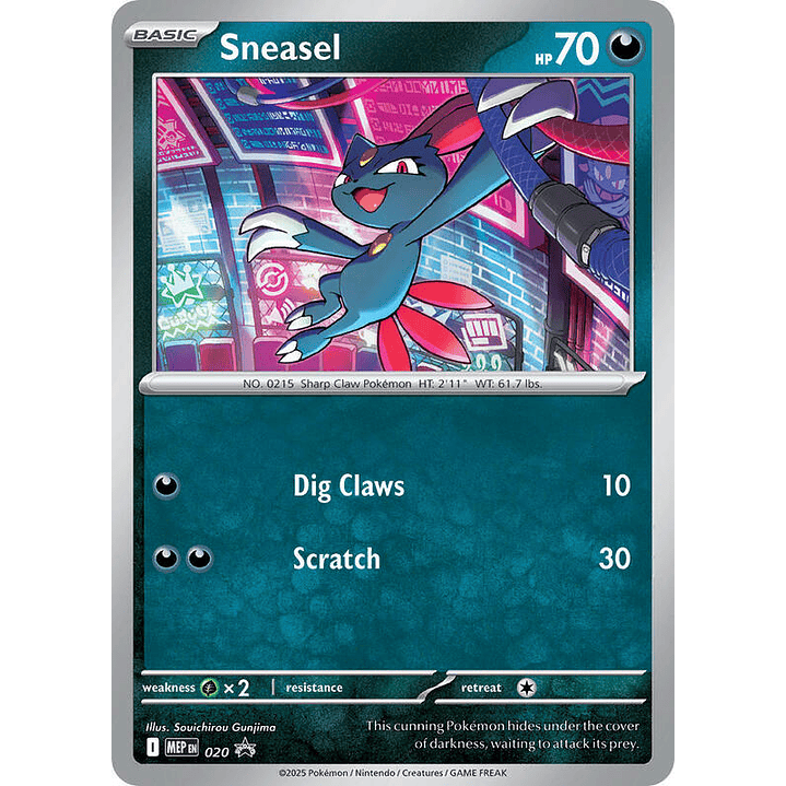 Sneasel (Cosmos Holo) #020 1