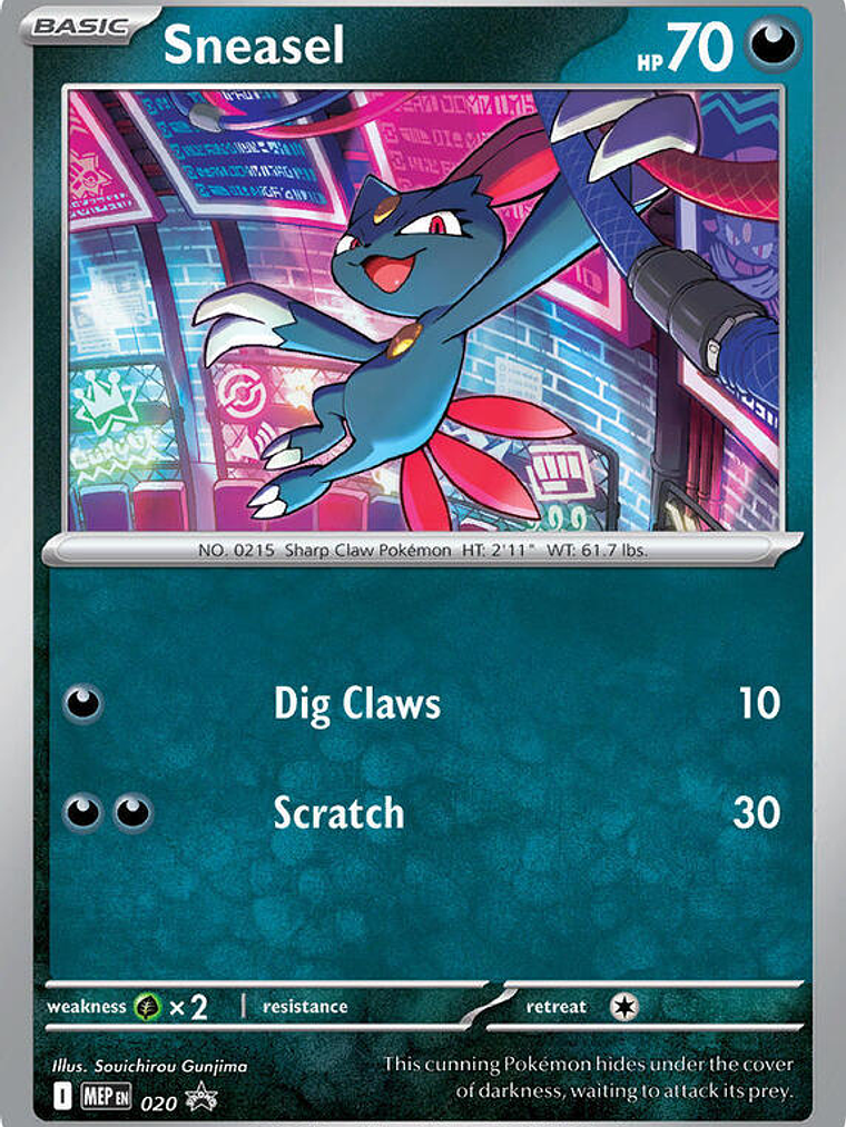 Sneasel (Cosmos Holo) #020 1