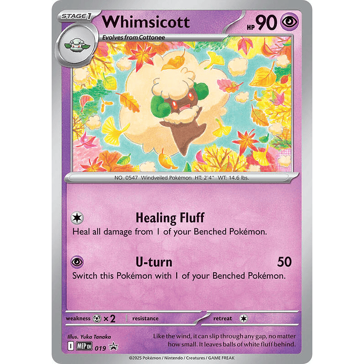 Whimsicott (Cosmos Holo) #019 1