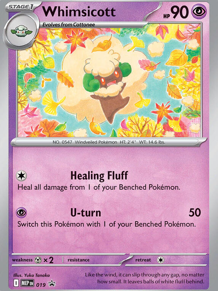 Whimsicott (Cosmos Holo) #019 1