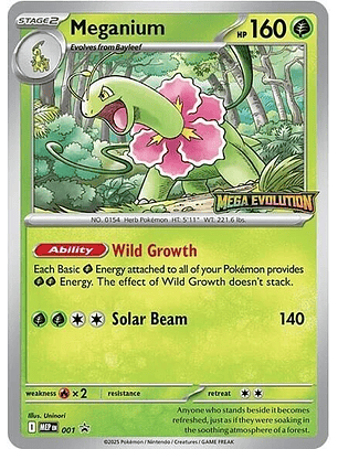 Meganium (Prerelease) #001