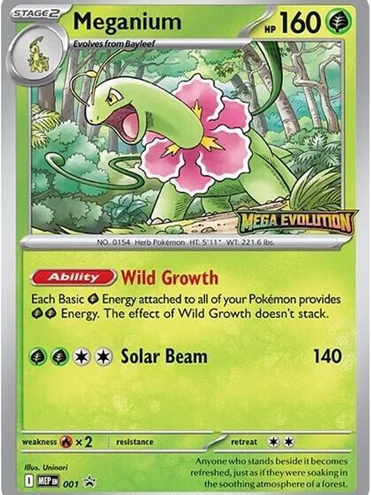Meganium (Prerelease) #001 1