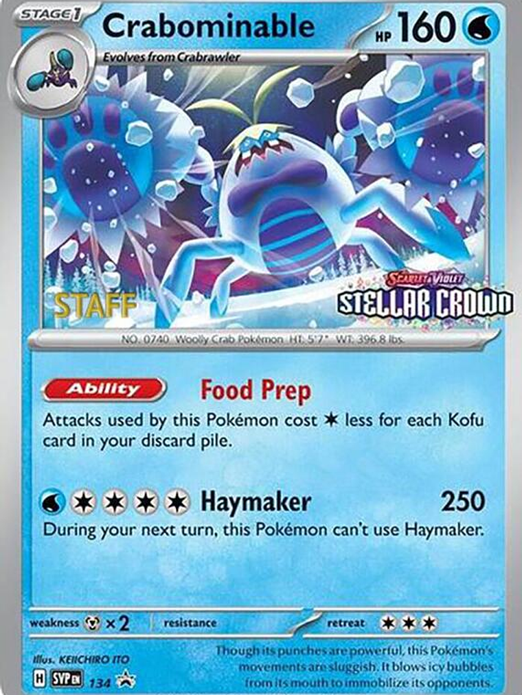 Crabominable (Prerelease) [Staff] #134 1