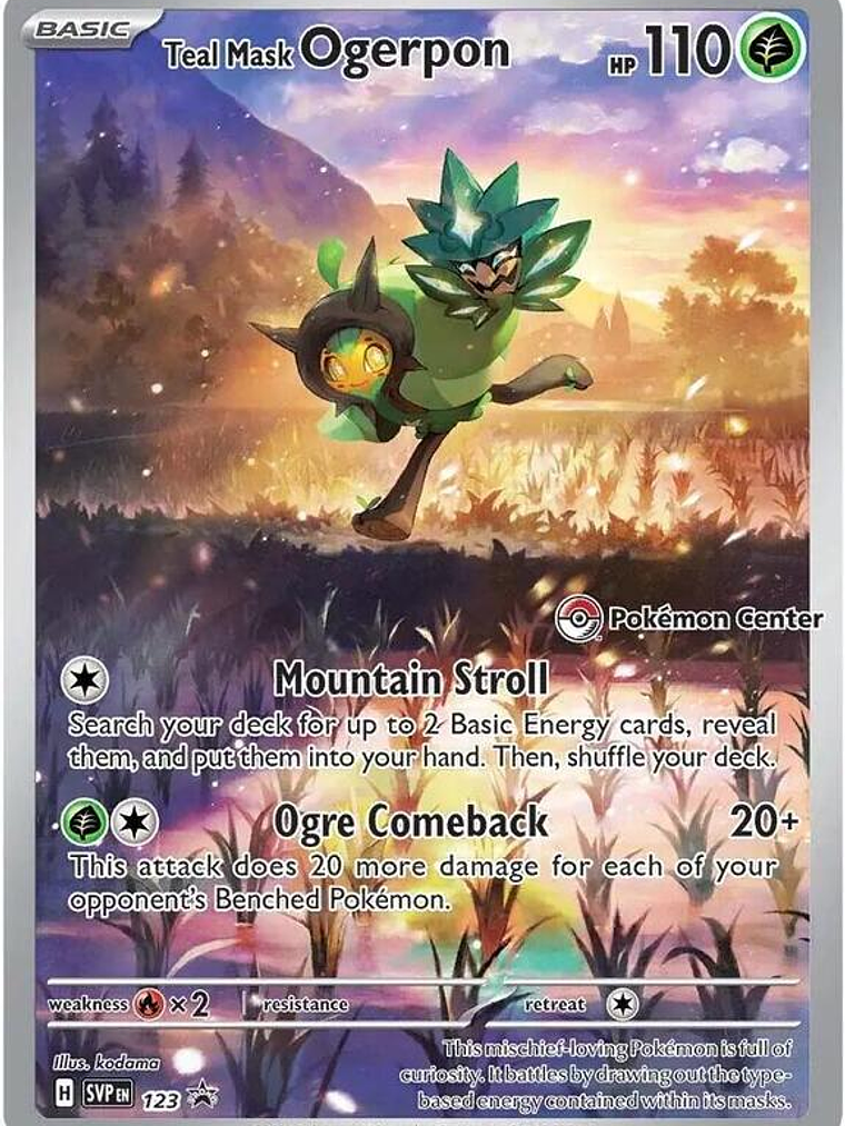Teal Mask Ogerpon #123 1
