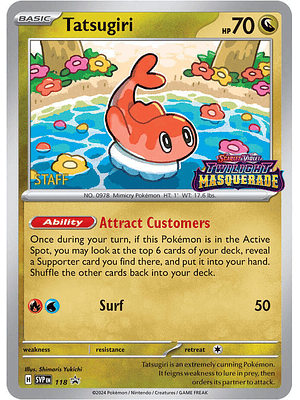 Tatsugiri (Prerelease) [Staff] #118