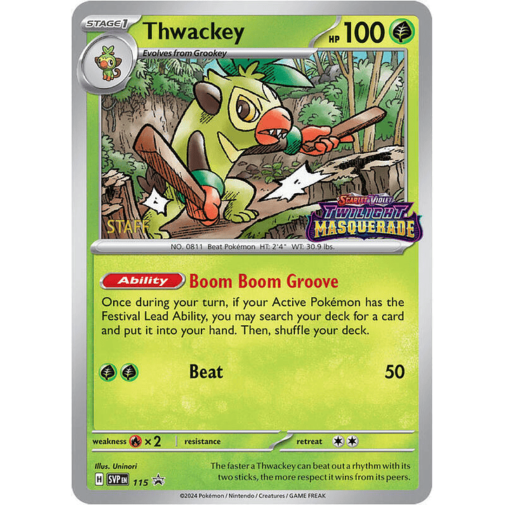 Thwackey (Prerelease) [Staff] #115 1