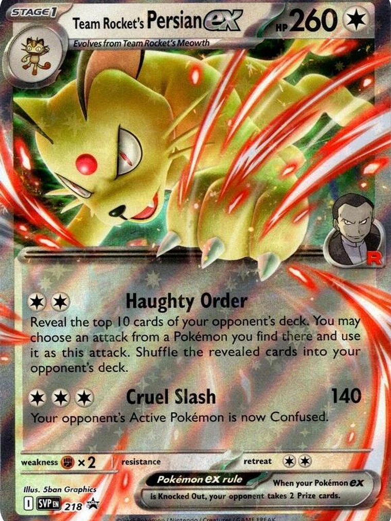 Team Rocket's Persian ex #218 1