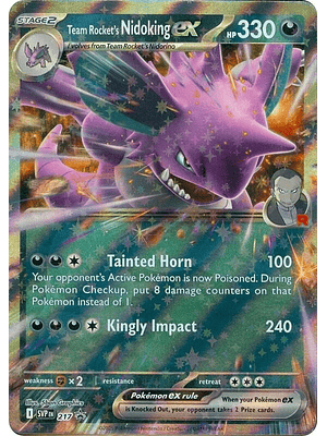 Team Rocket's Nidoking ex #217