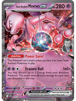 Team Rocket's Mewtwo ex #205
