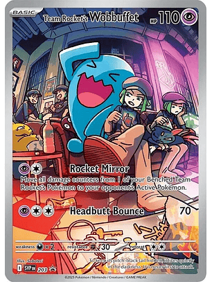 Team Rocket's Wobbuffet #203