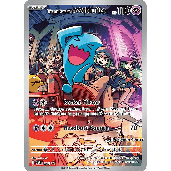 Team Rocket's Wobbuffet #203 1