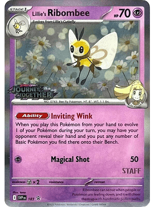 Lillie's Ribombee (Prerelease) [Staff] #183