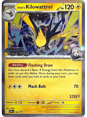 Iono's Kilowattrel (Prerelease) [Staff] #182