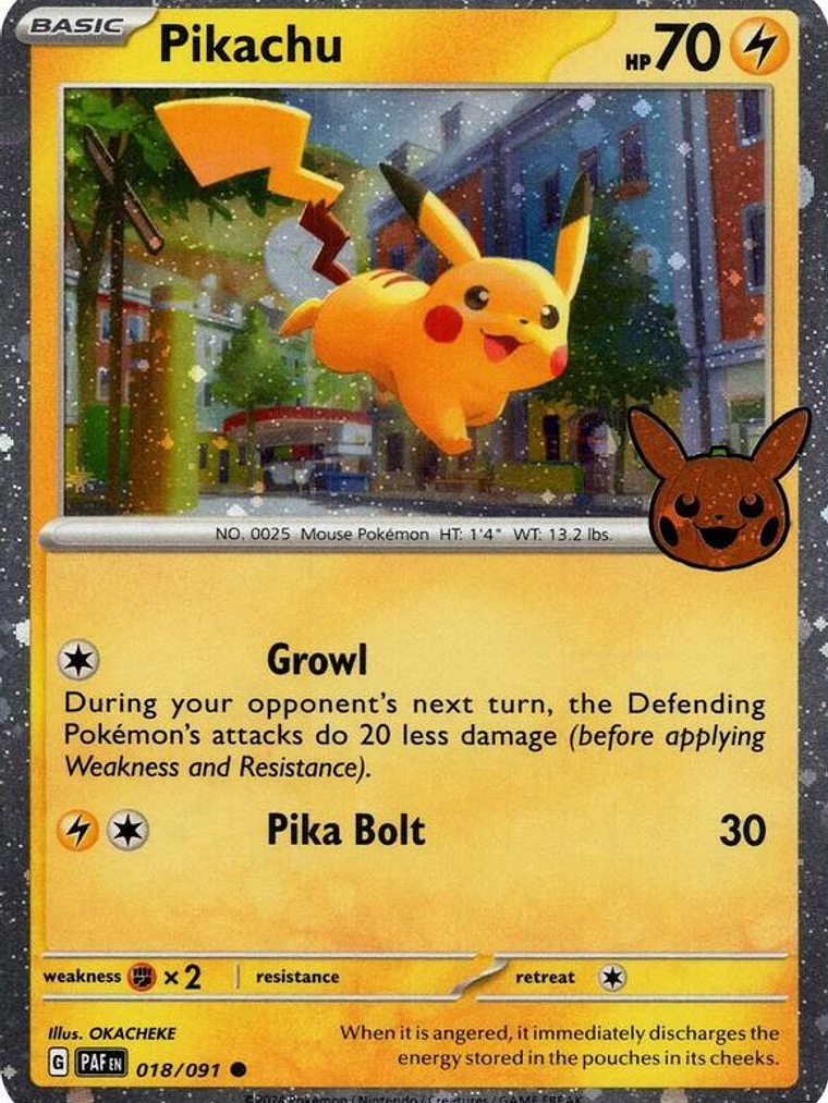 Pikachu (Cosmos Holo) #018 1