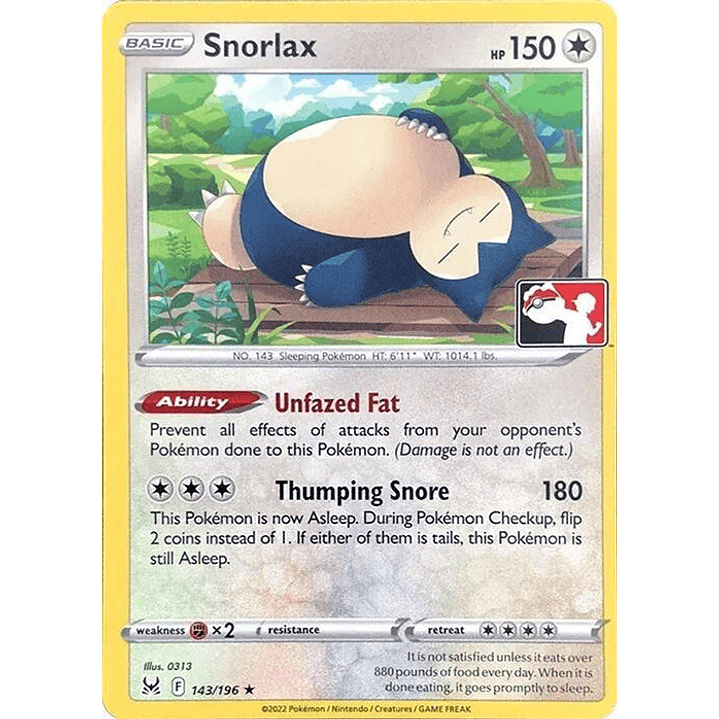 Snorlax - 143/196 #143 1