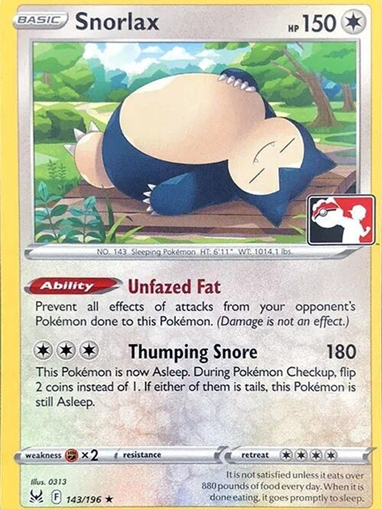 Snorlax - 143/196 #143 1