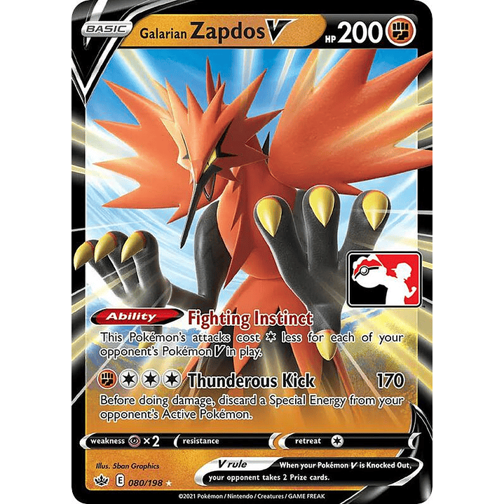 Galarian Zapdos V #080 1