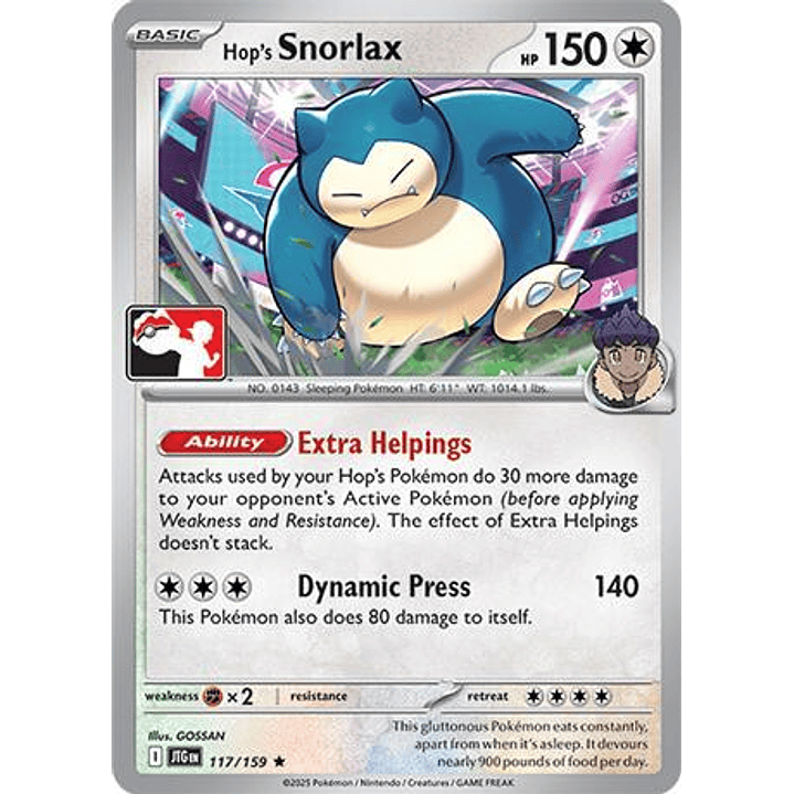 Hop's Snorlax #117 1