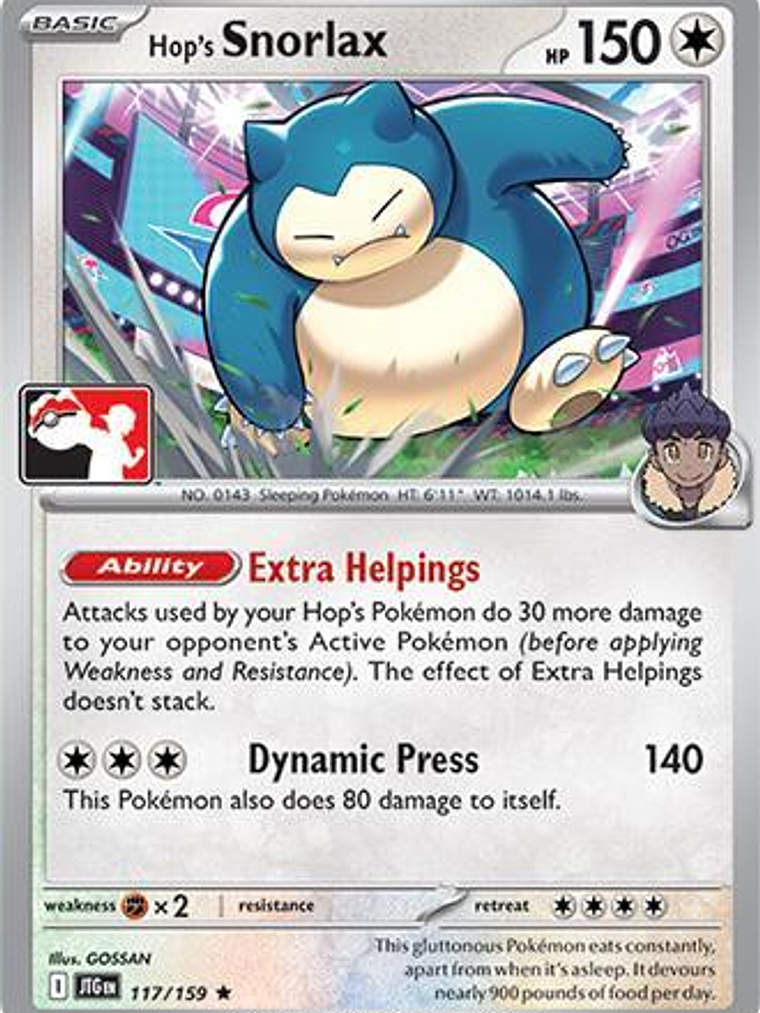Hop's Snorlax #117 1