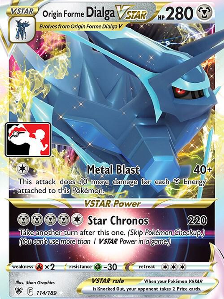 Origin Forme Dialga VSTAR #114 1