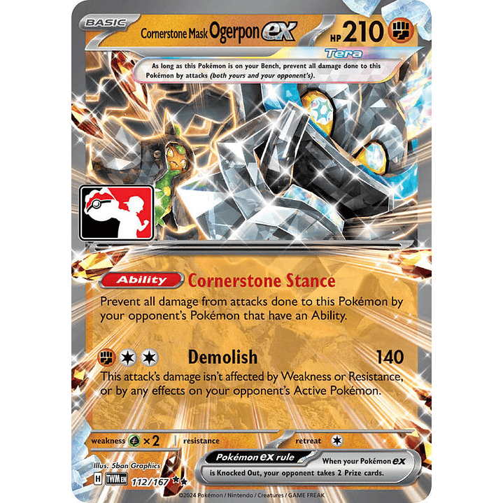 Cornerstone Mask Ogerpon ex #112 1