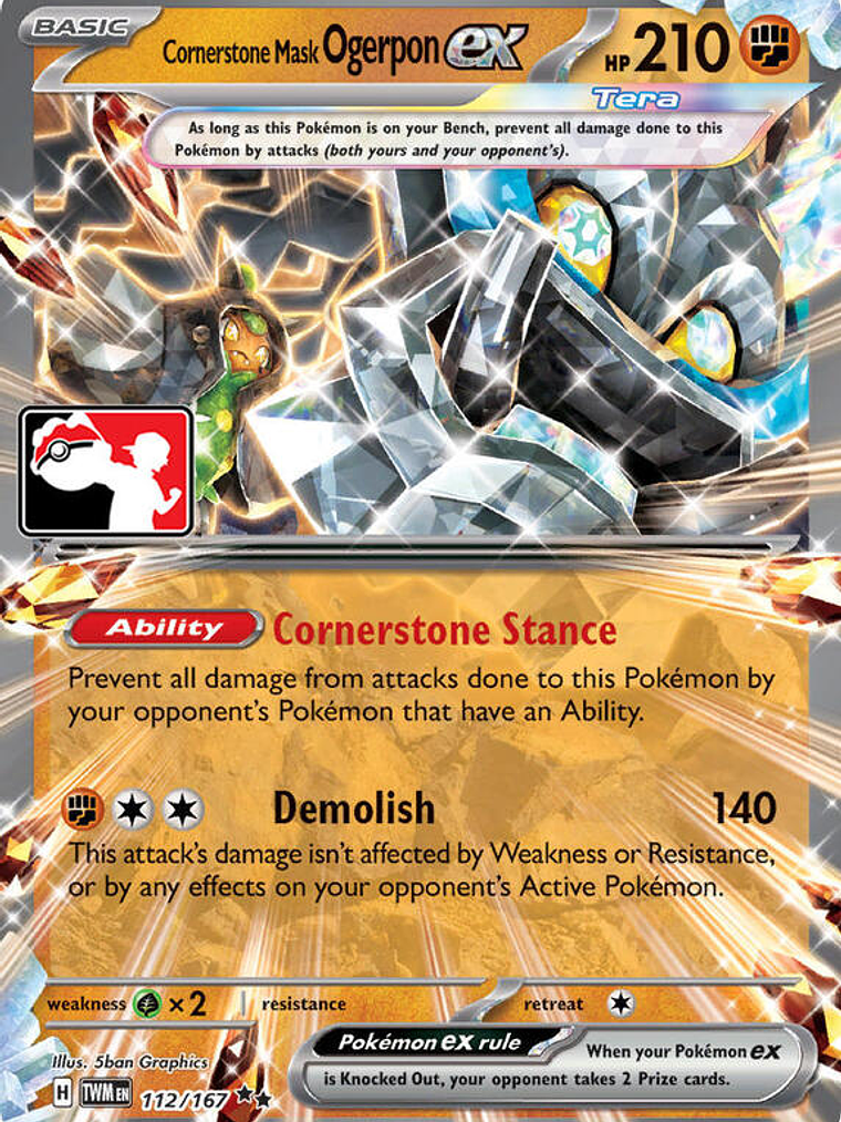 Cornerstone Mask Ogerpon ex #112 1