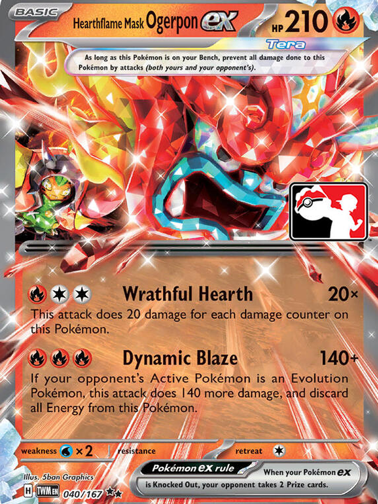 Hearthflame Mask Ogerpon ex - 040/167 #040 1