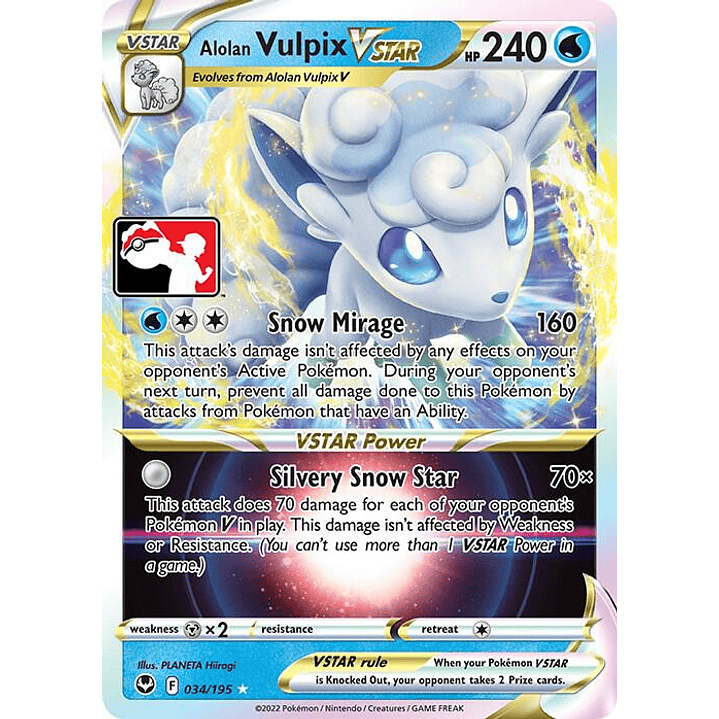 Alolan Vulpix VSTAR #034 1