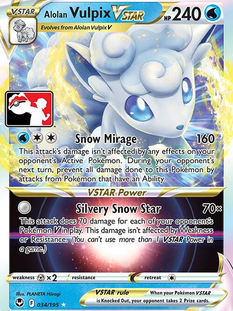 Alolan Vulpix VSTAR #034 1