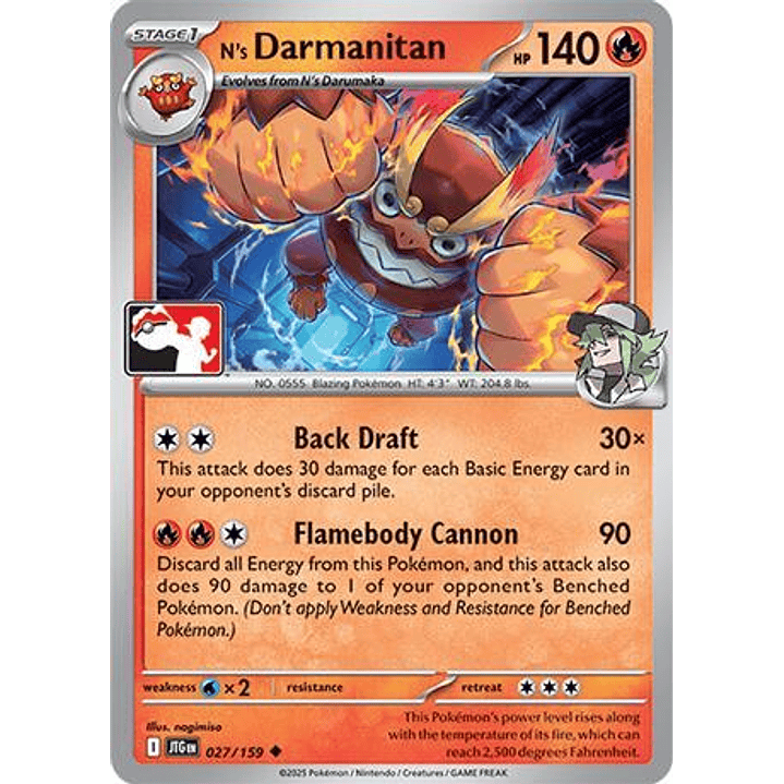 N's Darmanitan - 027/159 #027 1