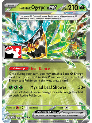 Teal Mask Ogerpon ex #025